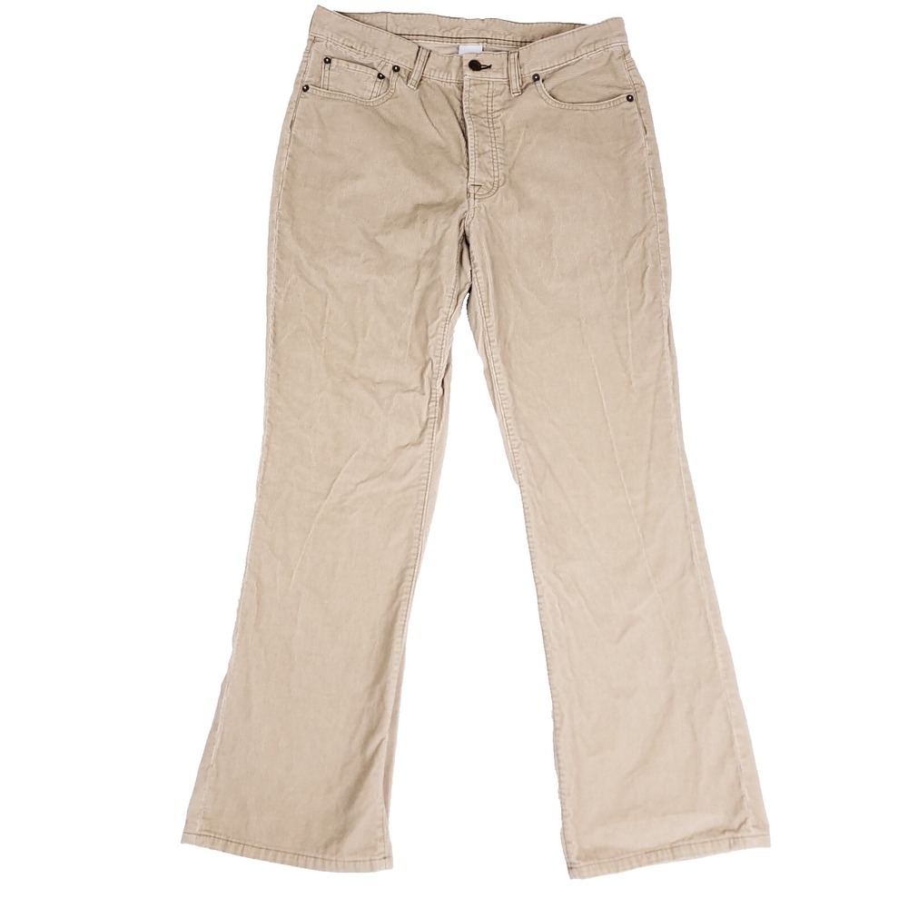 Old Navy Corduroy Pants Mens 32x32 Beige Button Fly Relaxed‎ Neutralcore Casual